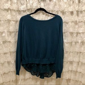Torrid Long Sleeve Teal Sweater Shirt Size 2